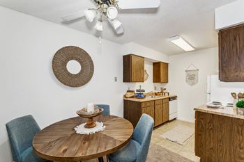 Separate dining room area